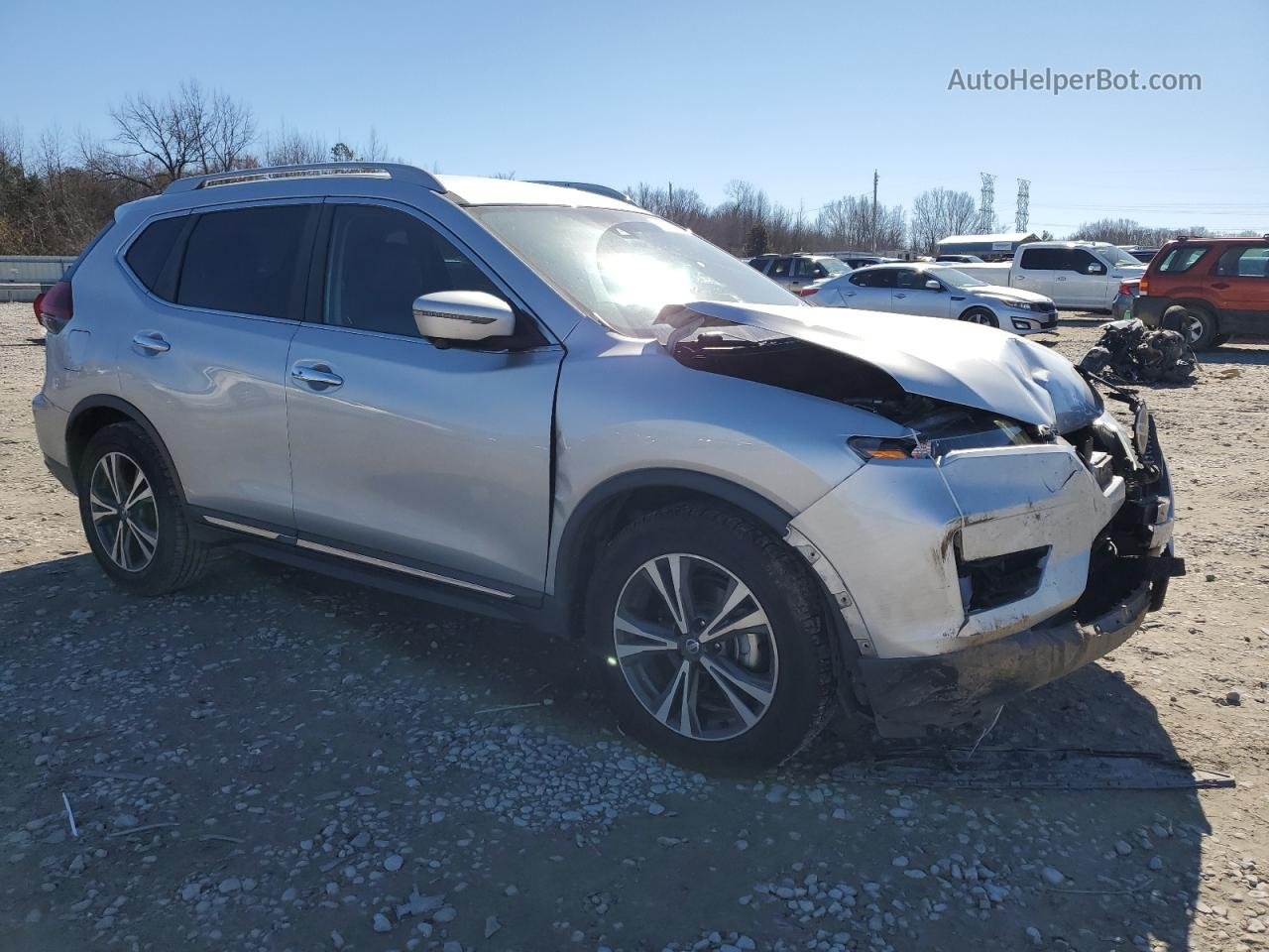2018 Nissan Rogue S Silver vin: 5N1AT2MT7JC738448