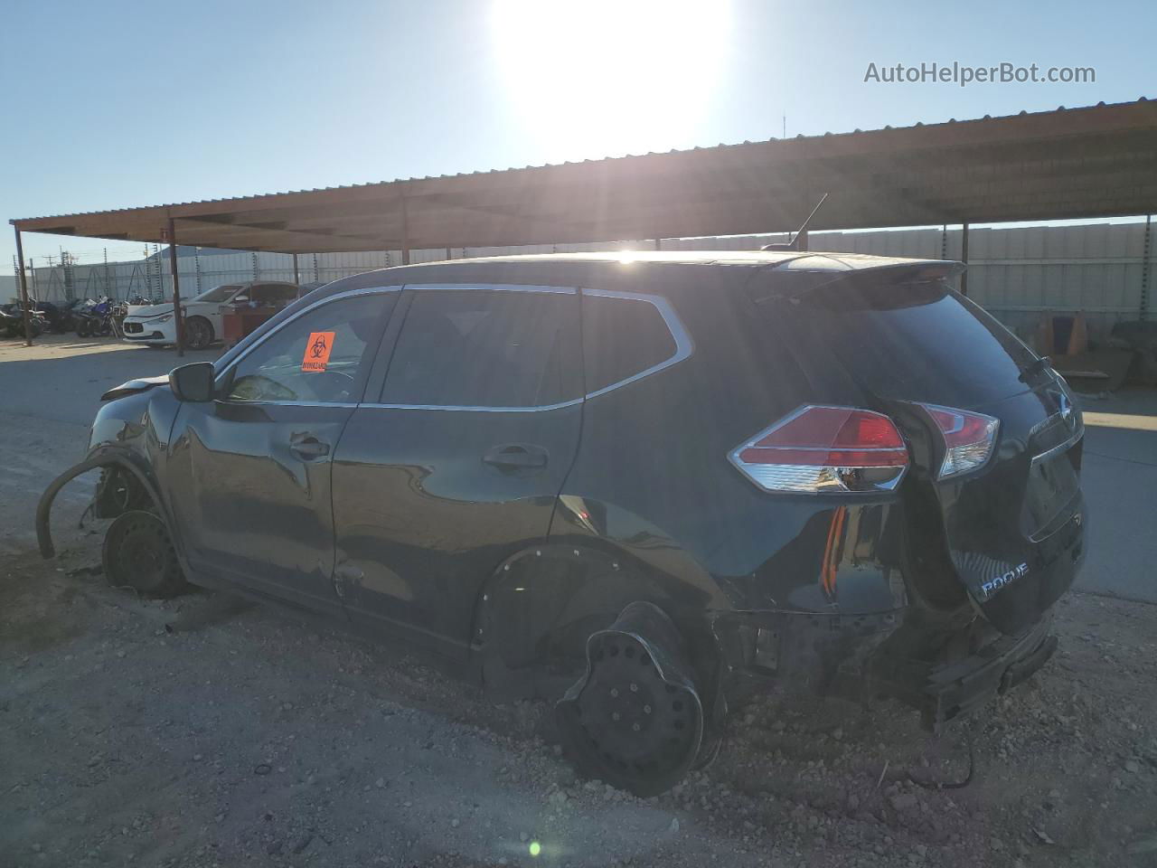 2016 Nissan Rogue S Черный vin: 5N1AT2MT8GC770107