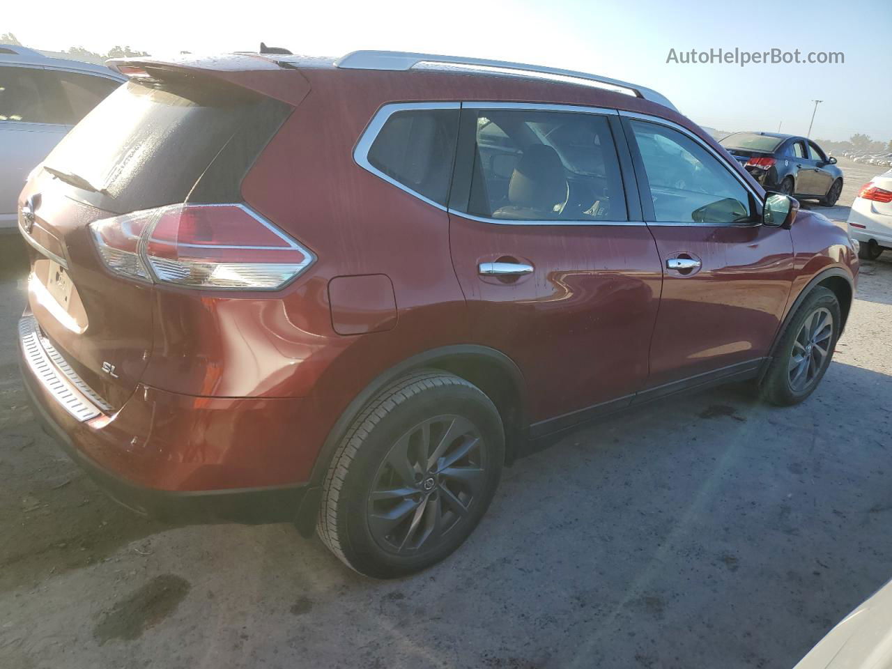 2016 Nissan Rogue S Burgundy vin: 5N1AT2MT8GC782032