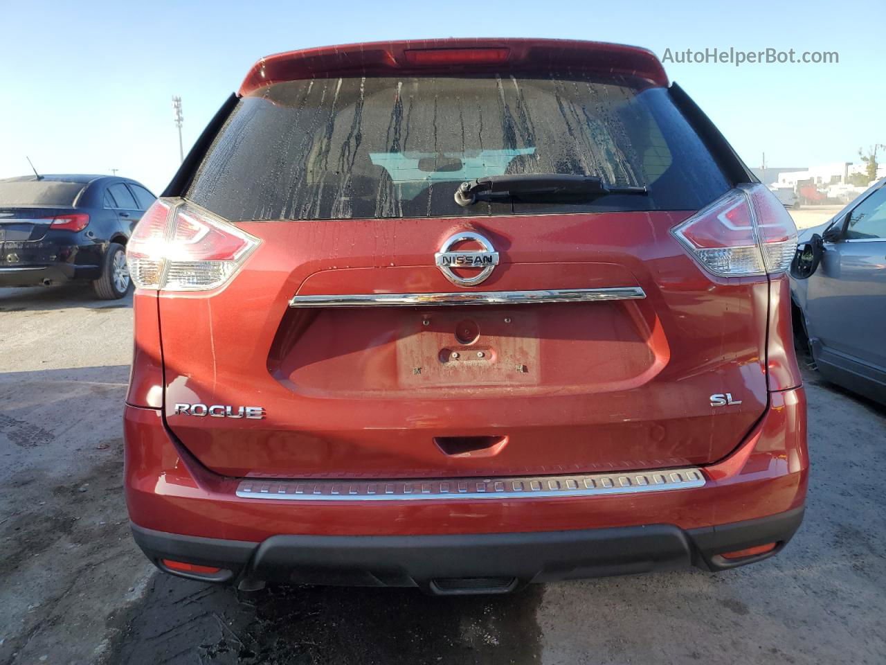 2016 Nissan Rogue S Burgundy vin: 5N1AT2MT8GC782032