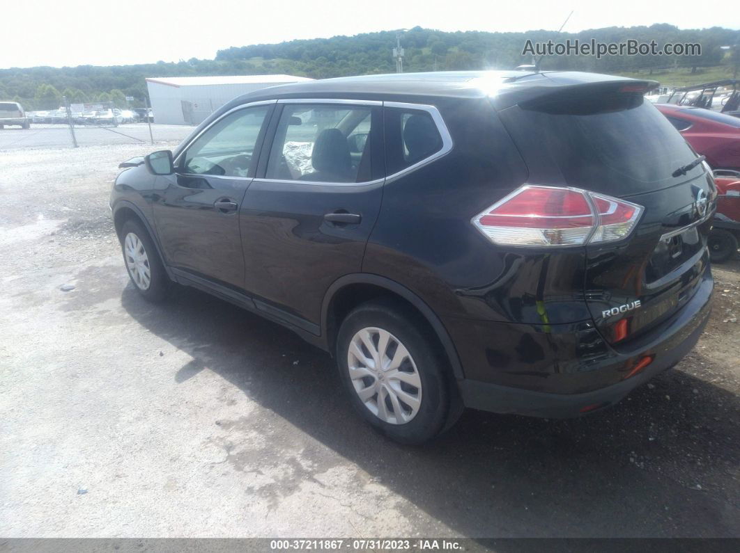 2016 Nissan Rogue Sv Черный vin: 5N1AT2MT8GC785609