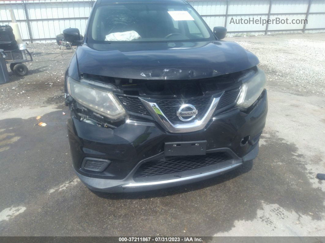 2016 Nissan Rogue Sv Черный vin: 5N1AT2MT8GC785609