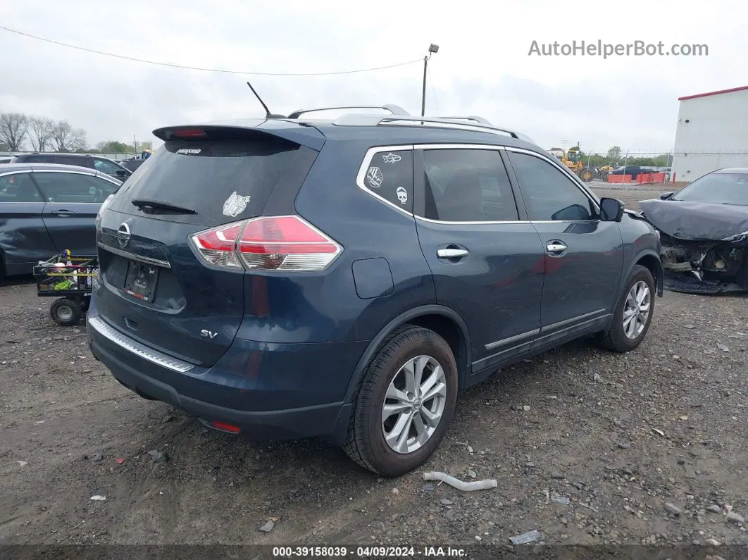 2016 Nissan Rogue Sv Dark Blue vin: 5N1AT2MT8GC845291