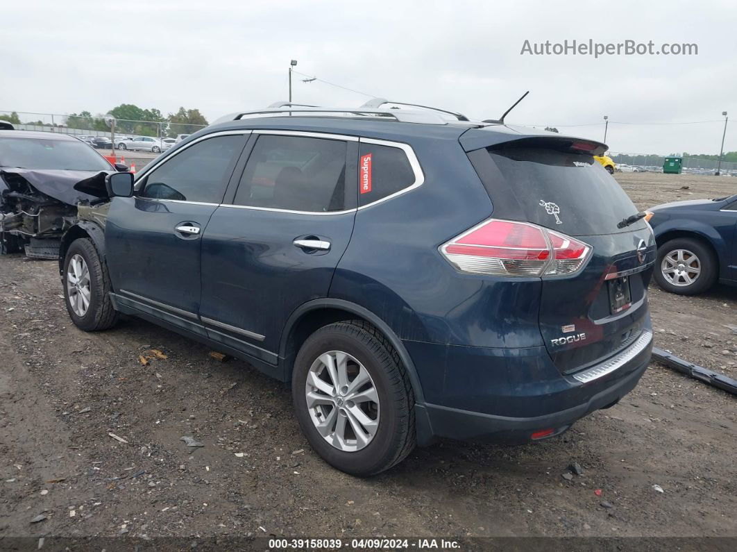 2016 Nissan Rogue Sv Dark Blue vin: 5N1AT2MT8GC845291