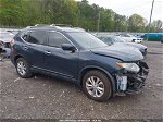 2016 Nissan Rogue Sv Dark Blue vin: 5N1AT2MT8GC845291