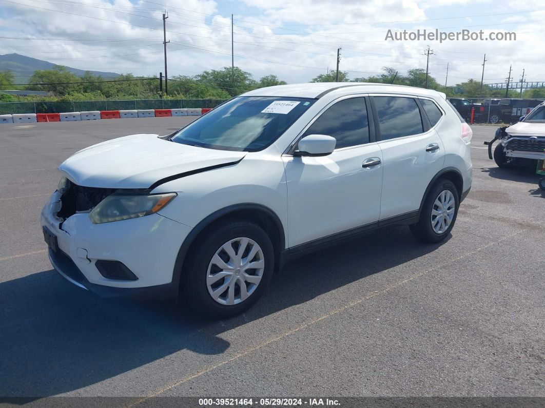 2016 Nissan Rogue S Белый vin: 5N1AT2MT8GC849504