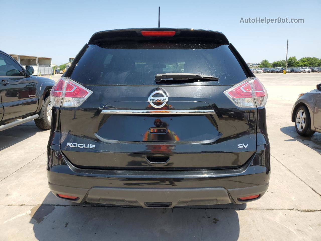 2016 Nissan Rogue S Black vin: 5N1AT2MT8GC893521