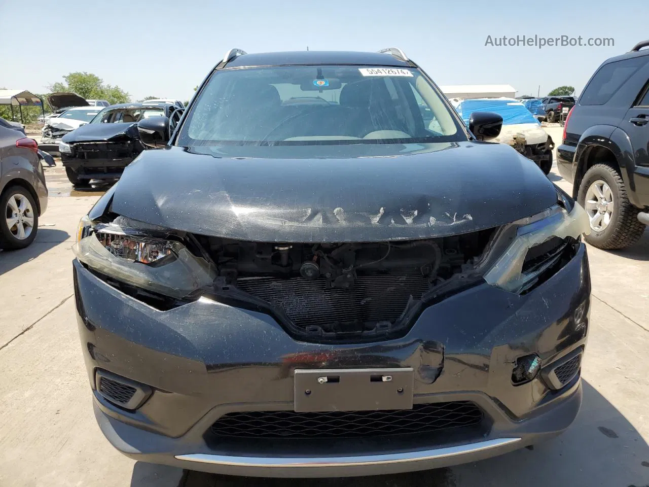 2016 Nissan Rogue S Black vin: 5N1AT2MT8GC893521