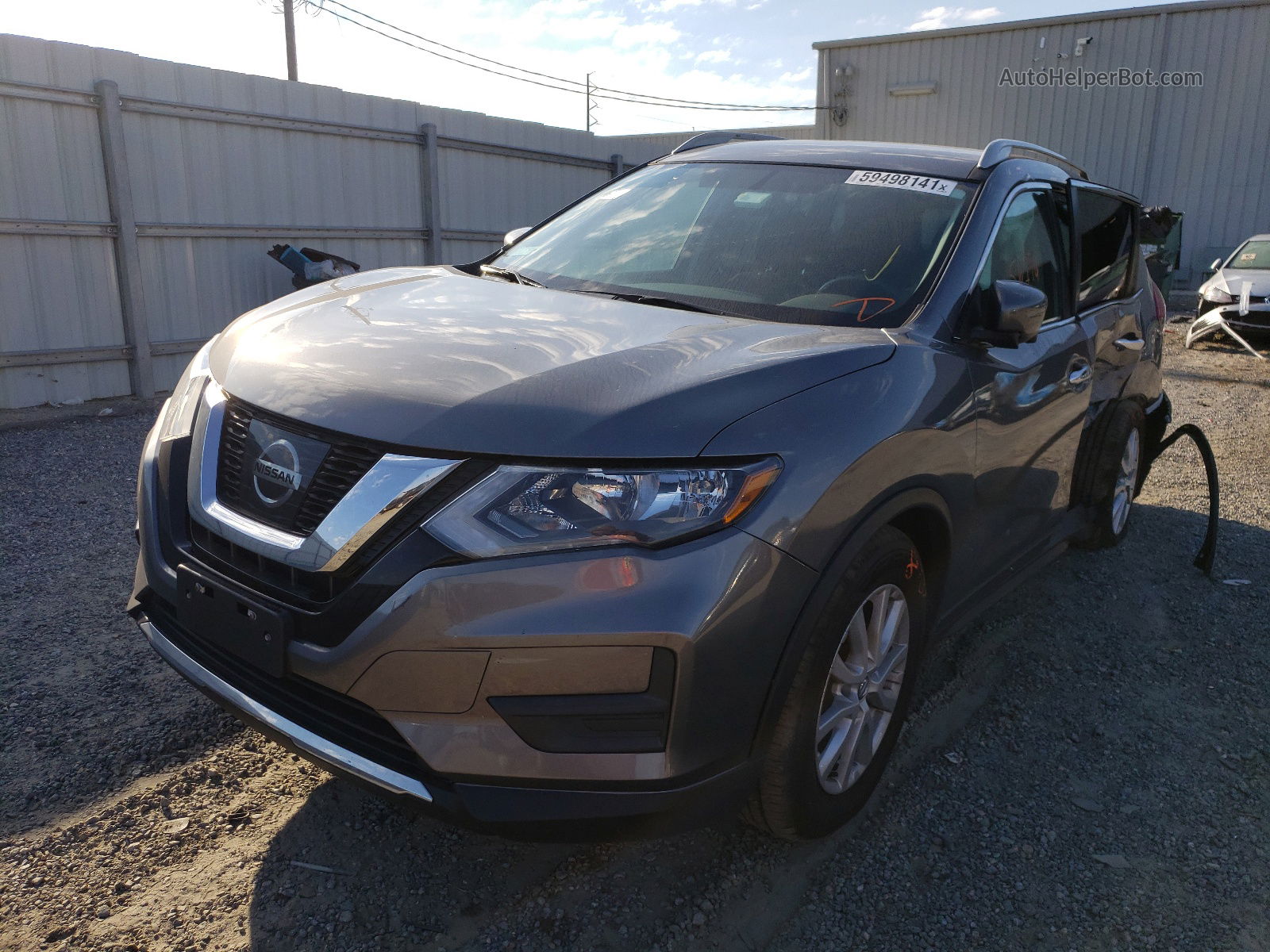 2017 Nissan Rogue S Серый vin: 5N1AT2MT8HC874937