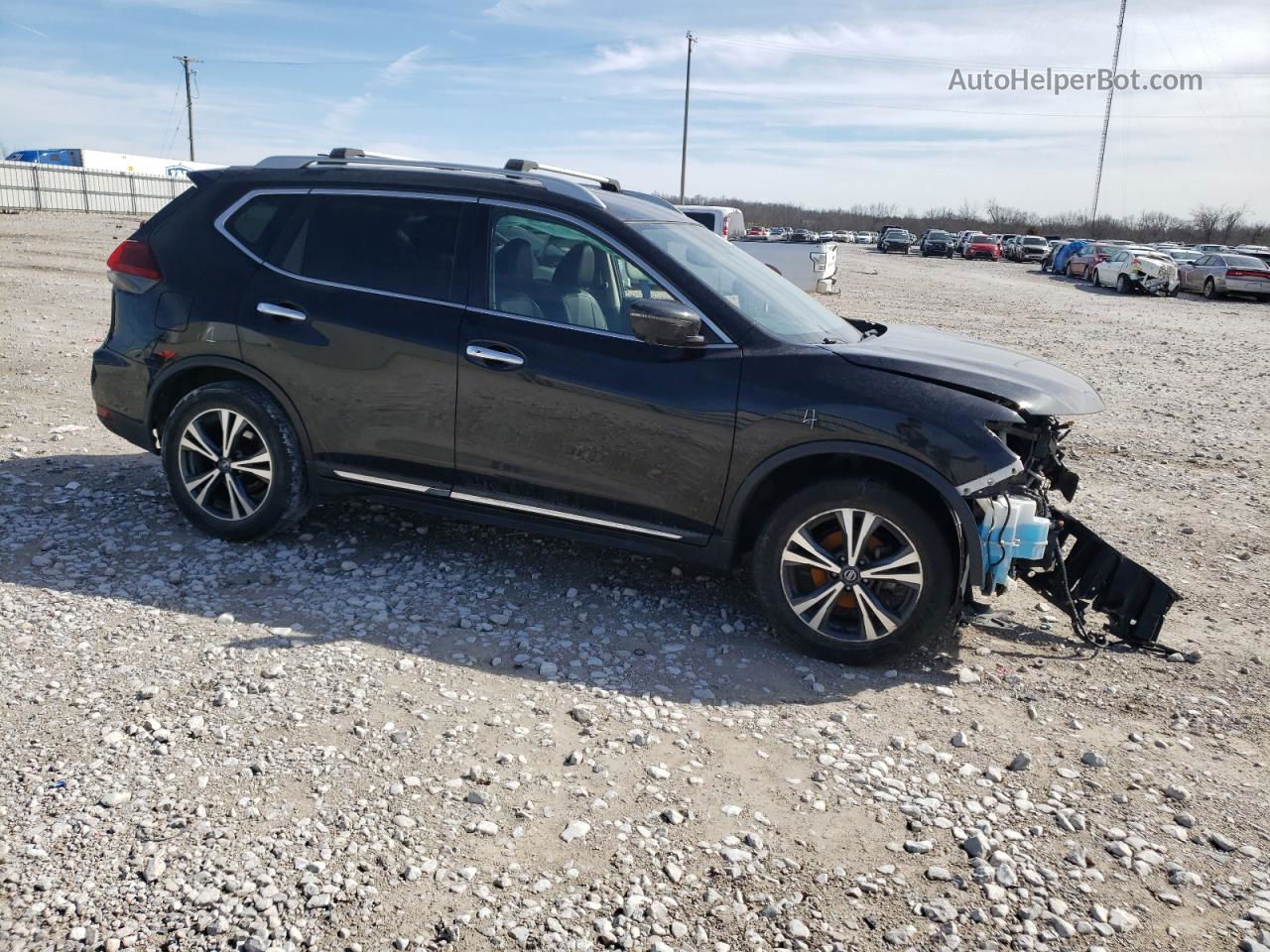 2018 Nissan Rogue S Черный vin: 5N1AT2MT8JC736403