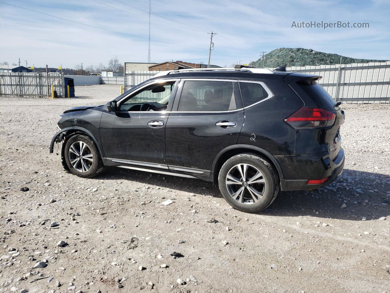 2018 Nissan Rogue S Черный vin: 5N1AT2MT8JC736403