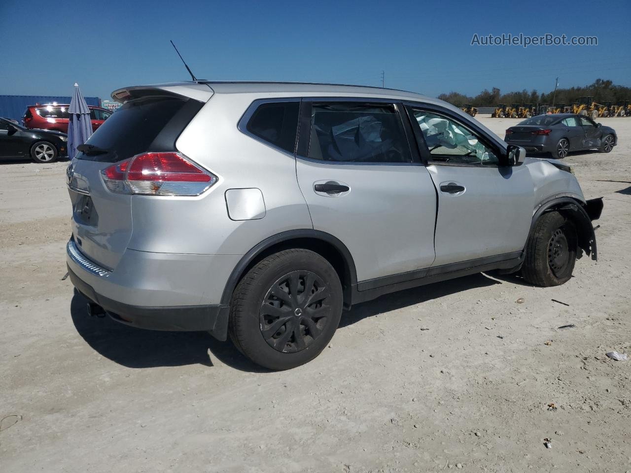 2016 Nissan Rogue S Silver vin: 5N1AT2MT9GC841816