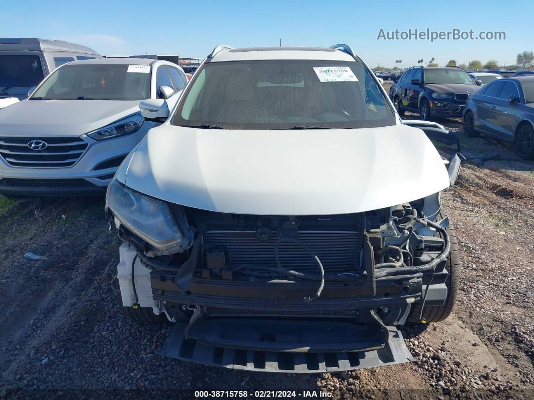 2016 Nissan Rogue Sl White vin: 5N1AT2MT9GC850242