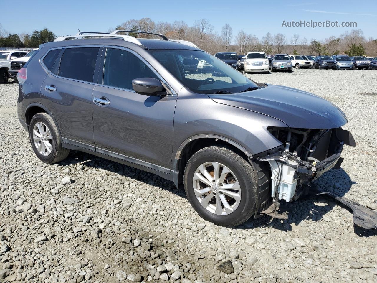 2016 Nissan Rogue S Silver vin: 5N1AT2MT9GC873651