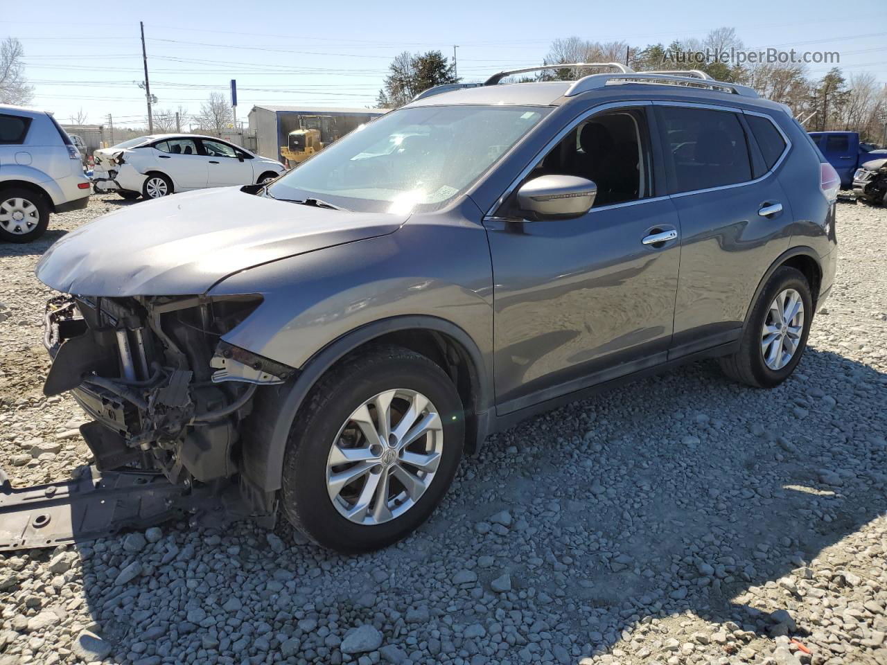 2016 Nissan Rogue S Silver vin: 5N1AT2MT9GC873651