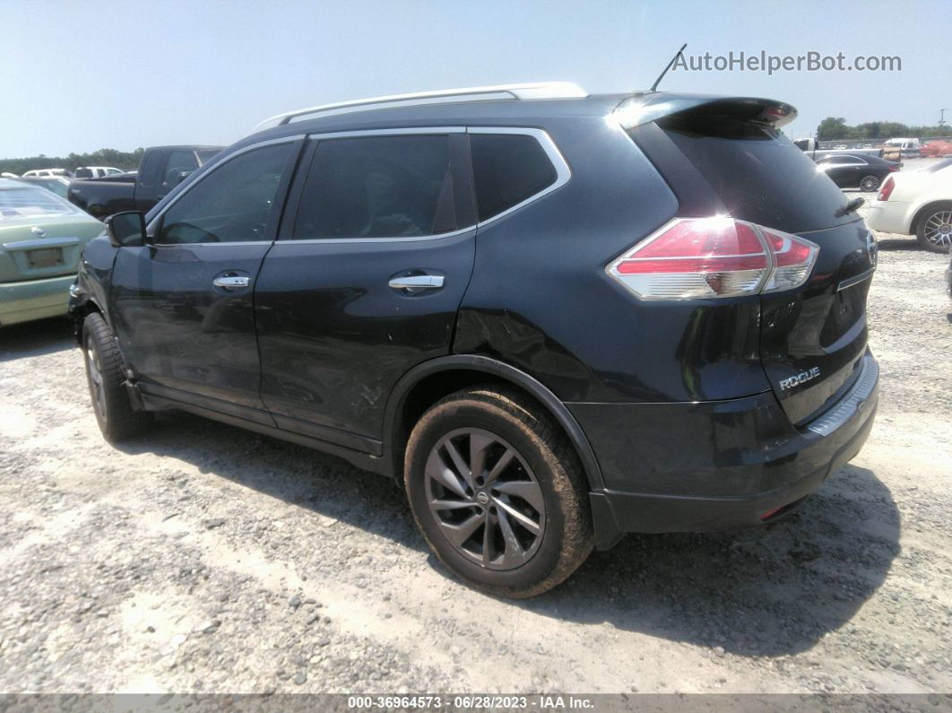 2016 Nissan Rogue Sl Blue vin: 5N1AT2MTXGC849407