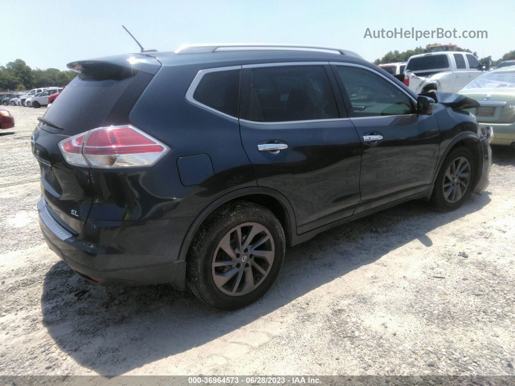 2016 Nissan Rogue Sl Blue vin: 5N1AT2MTXGC849407