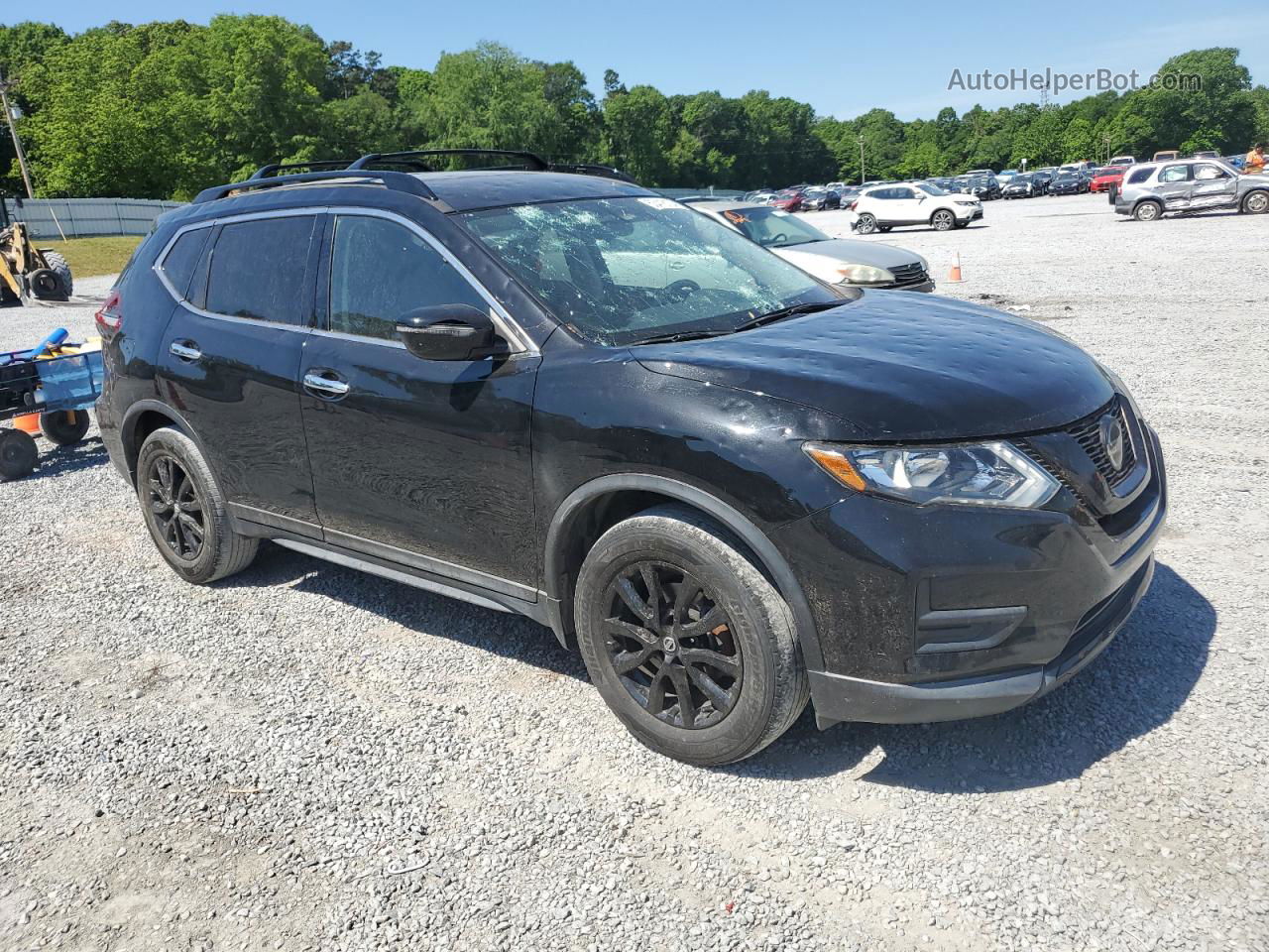 2018 Nissan Rogue S Black vin: 5N1AT2MTXJC820951