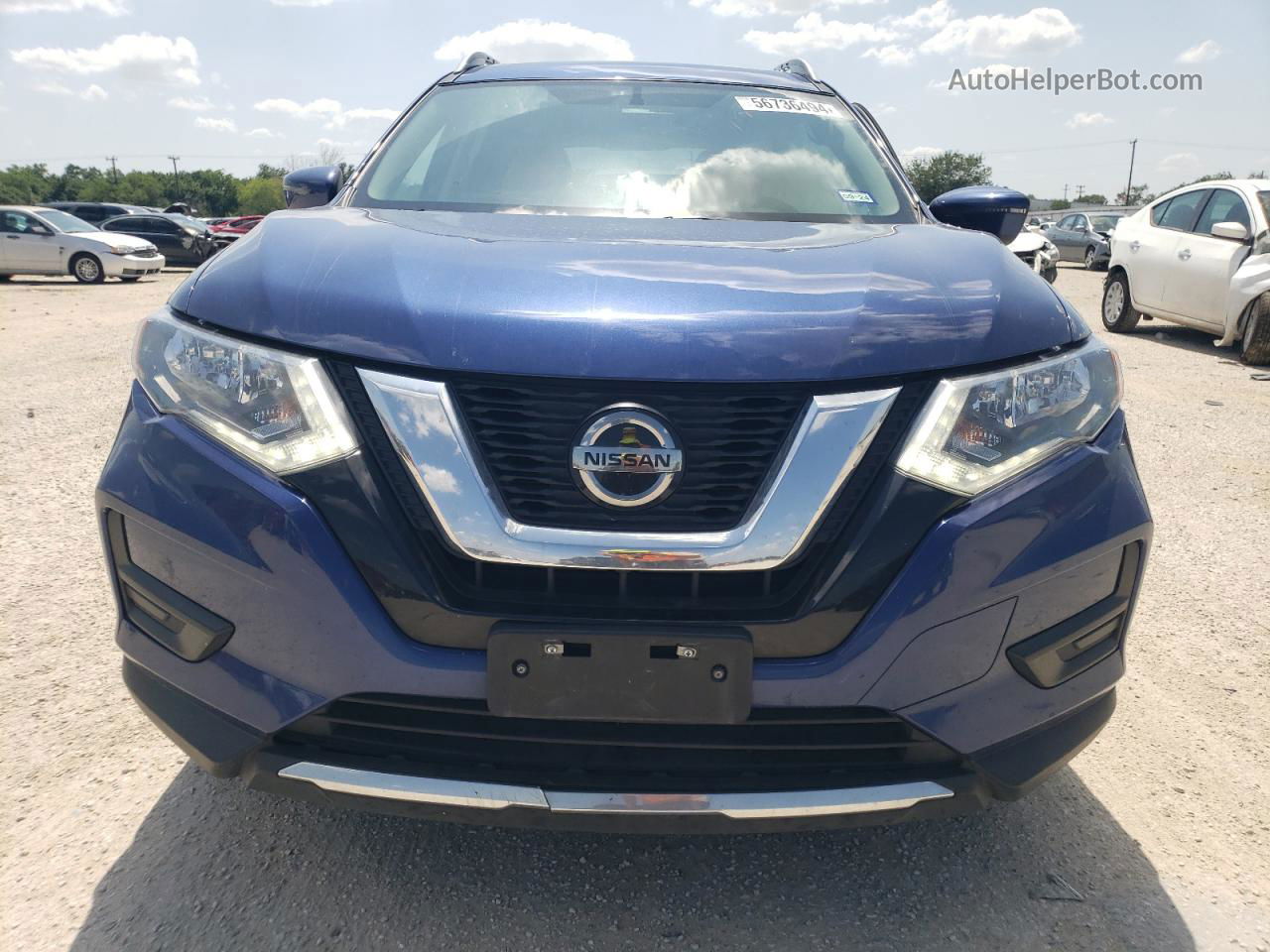 2018 Nissan Rogue S Blue vin: 5N1AT2MTXJC848443