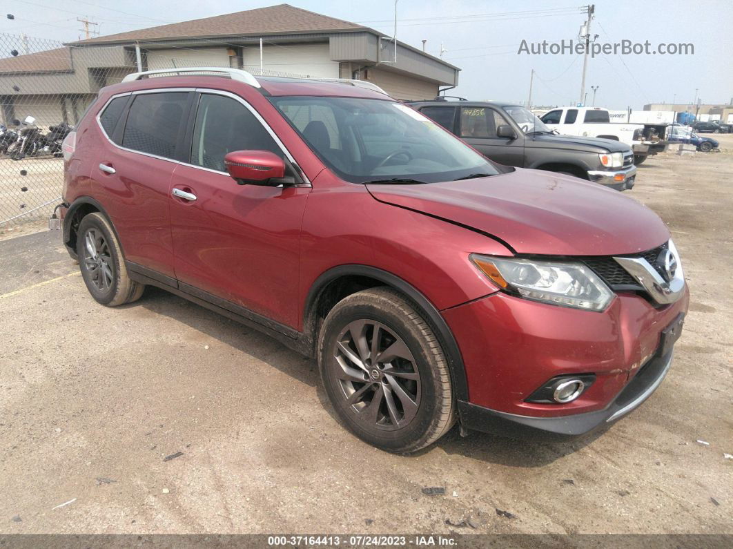 2016 Nissan Rogue Sv/sl/s Burgundy vin: 5N1AT2MV0GC817129