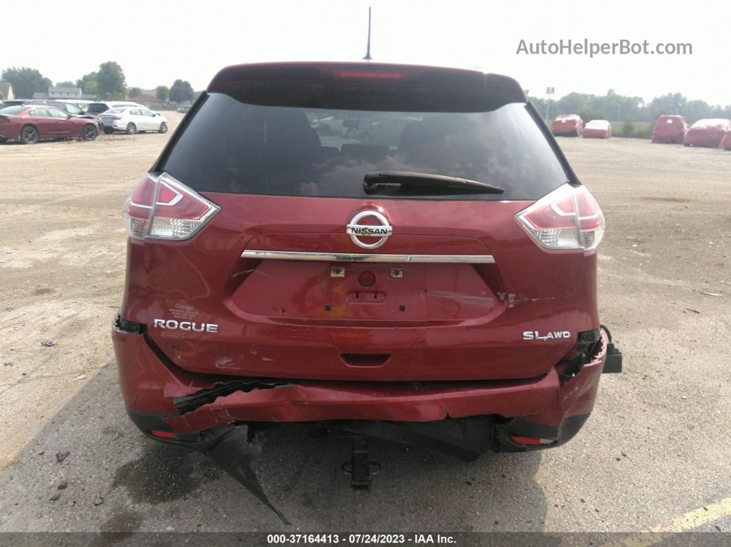 2016 Nissan Rogue Sv/sl/s Burgundy vin: 5N1AT2MV0GC817129