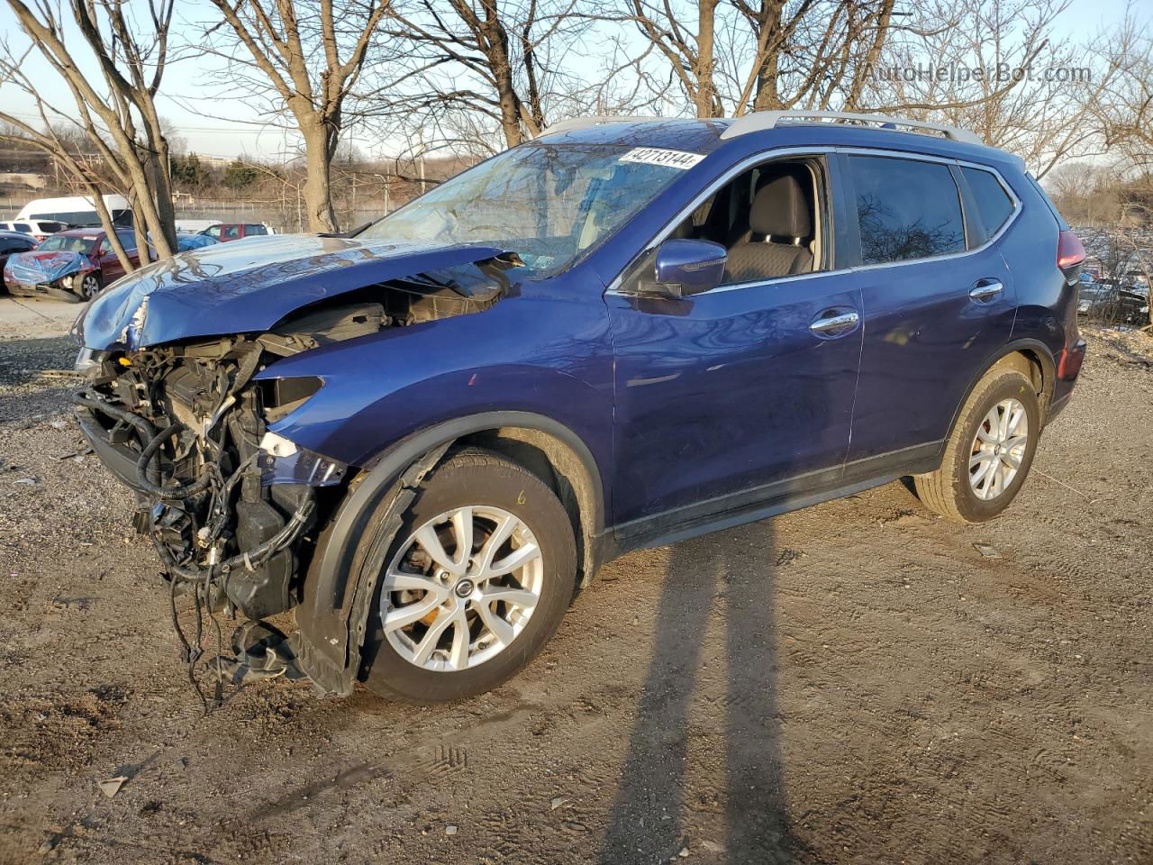 2018 Nissan Rogue S Blue vin: 5N1AT2MV0JC725462