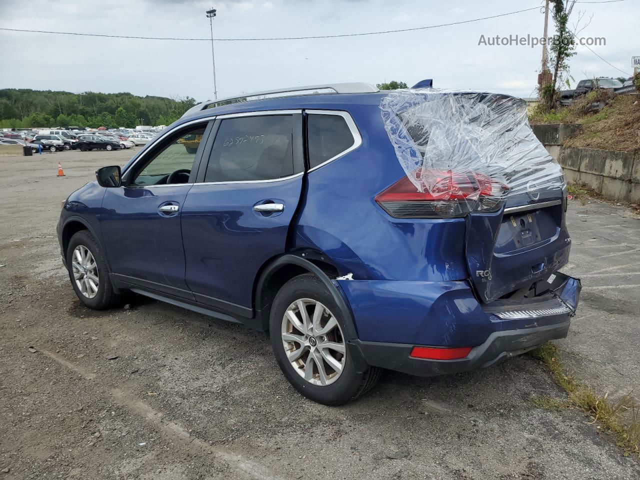 2018 Nissan Rogue S Blue vin: 5N1AT2MV0JC792174