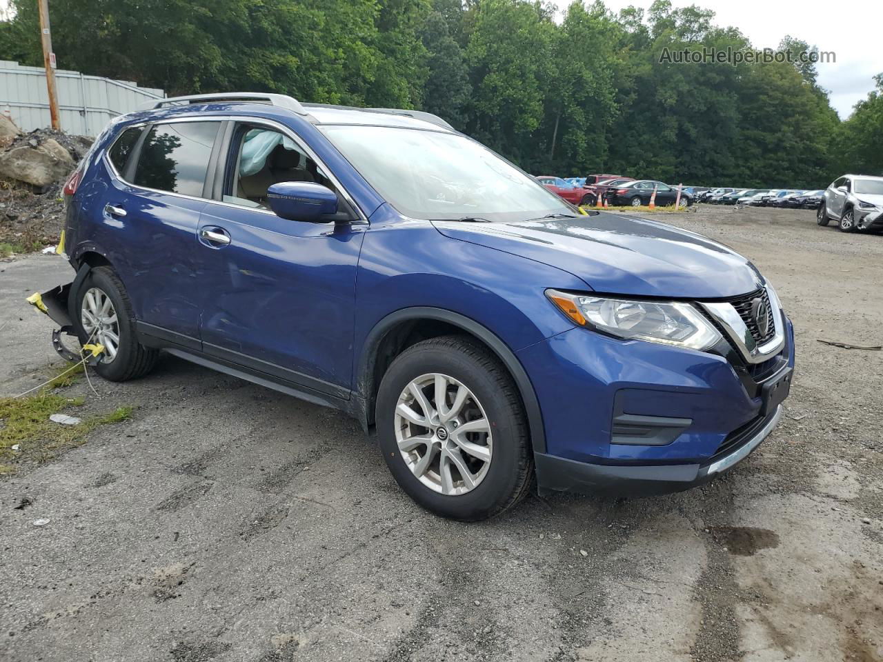 2018 Nissan Rogue S Blue vin: 5N1AT2MV0JC792174