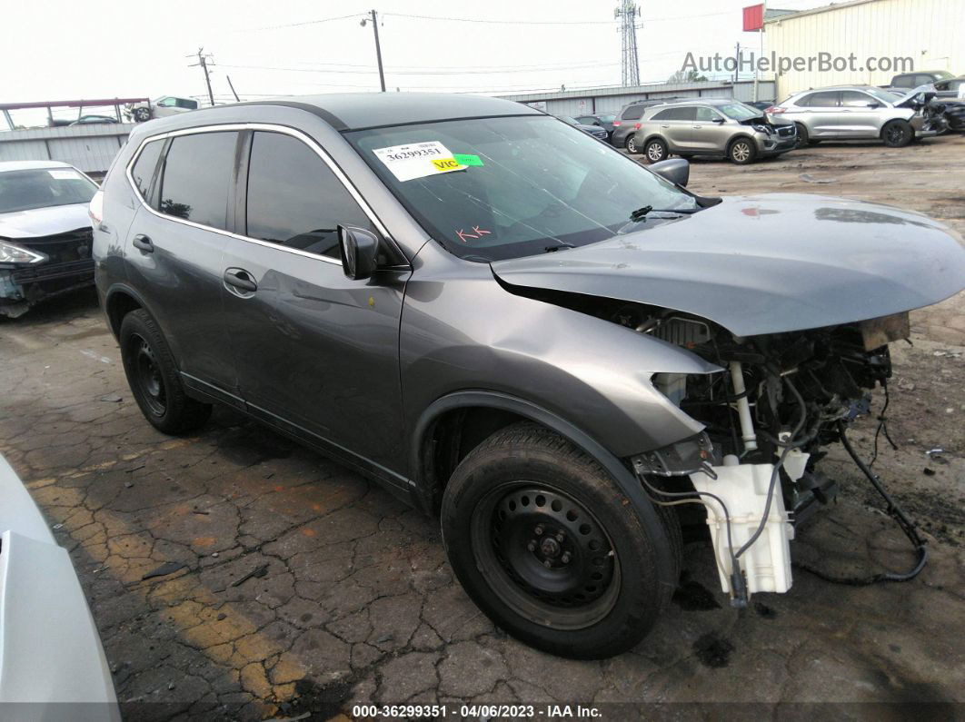 2016 Nissan Rogue S/sv/sl Gray vin: 5N1AT2MV1GC747950