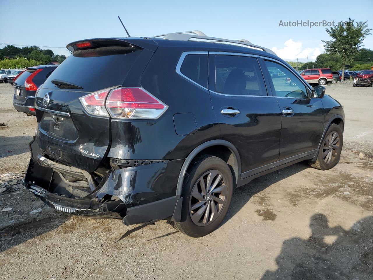 2016 Nissan Rogue S Black vin: 5N1AT2MV1GC796372