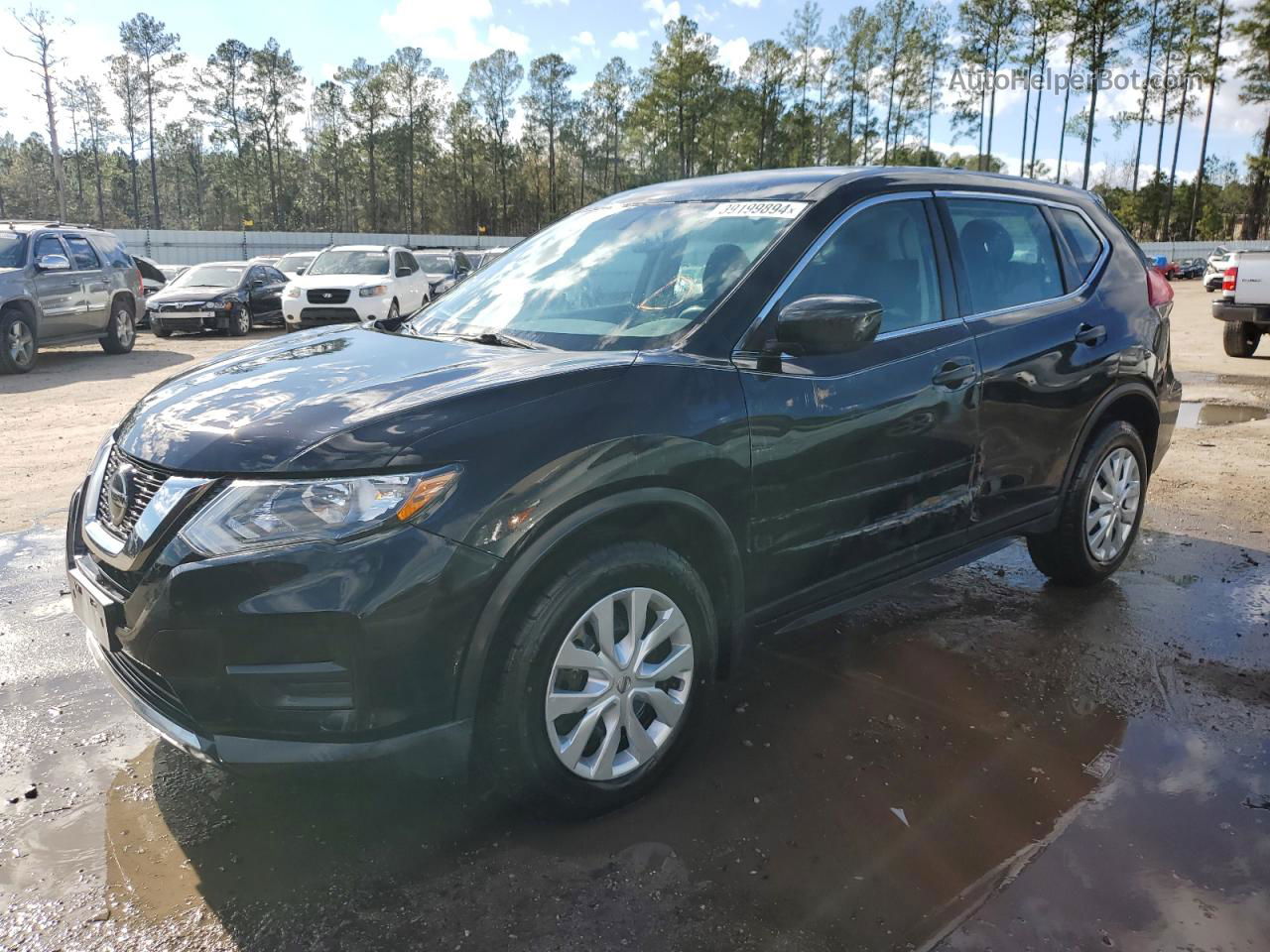 2018 Nissan Rogue S Black vin: 5N1AT2MV1JC742111