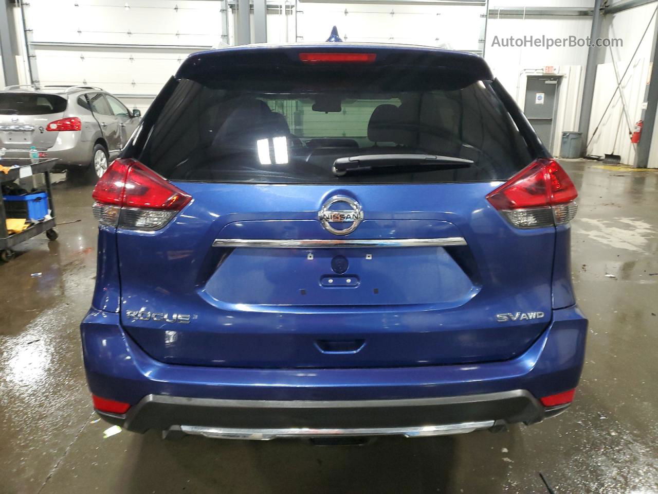 2018 Nissan Rogue S Blue vin: 5N1AT2MV1JC784651