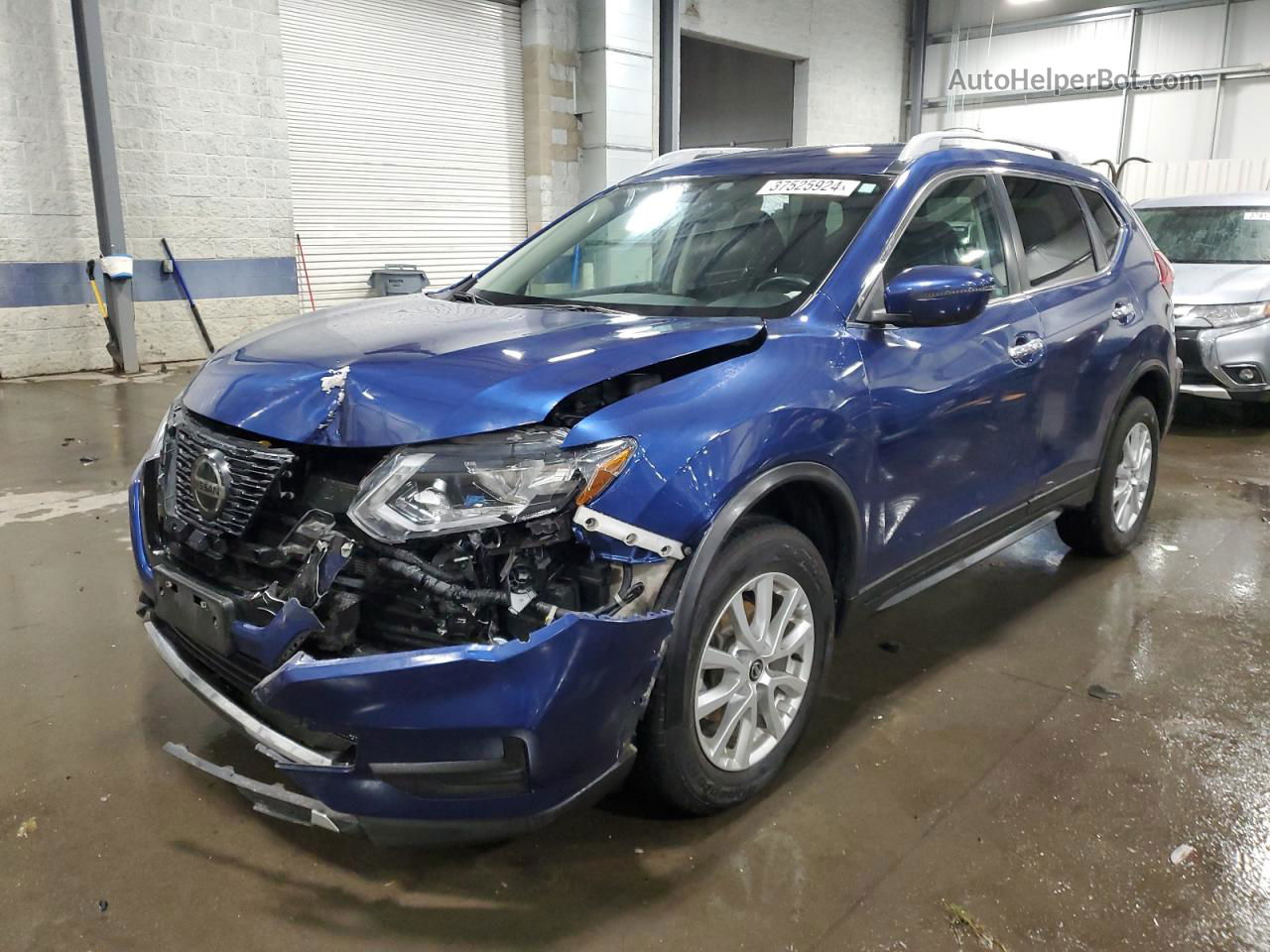 2018 Nissan Rogue S Blue vin: 5N1AT2MV1JC784651