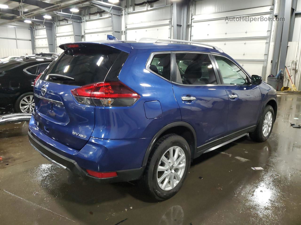 2018 Nissan Rogue S Синий vin: 5N1AT2MV1JC784651