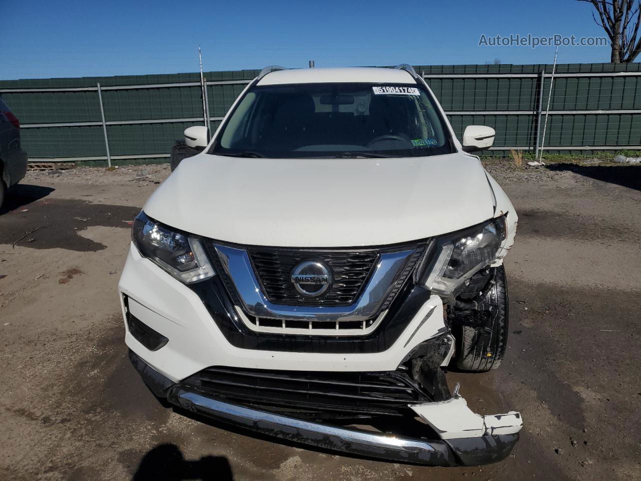 2018 Nissan Rogue S White vin: 5N1AT2MV1JC801061