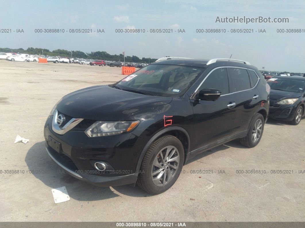 2015 Nissan Rogue Sl Черный vin: 5N1AT2MV2FC818071