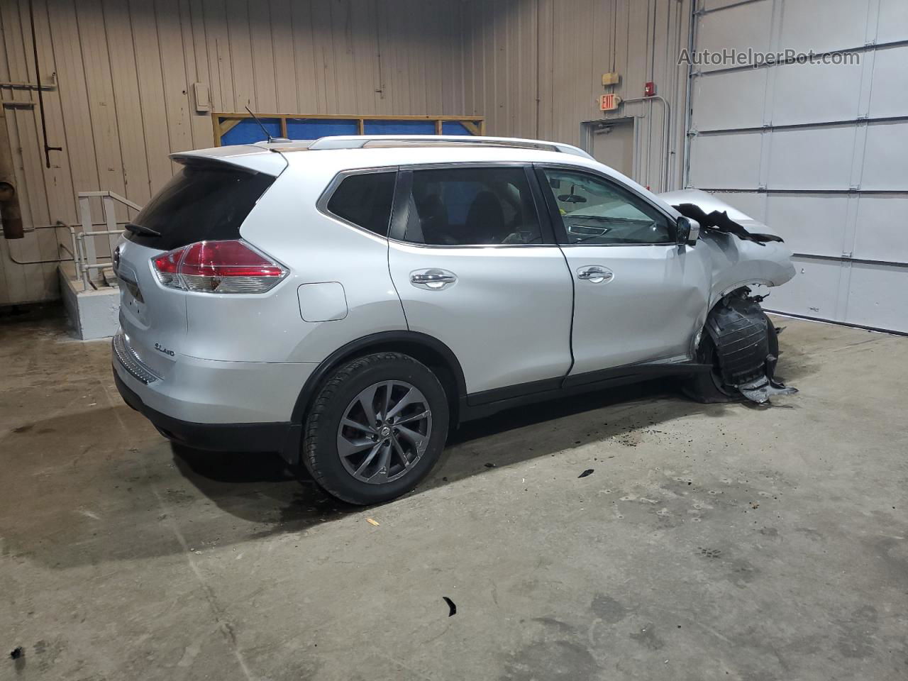 2016 Nissan Rogue S Silver vin: 5N1AT2MV2GC849113