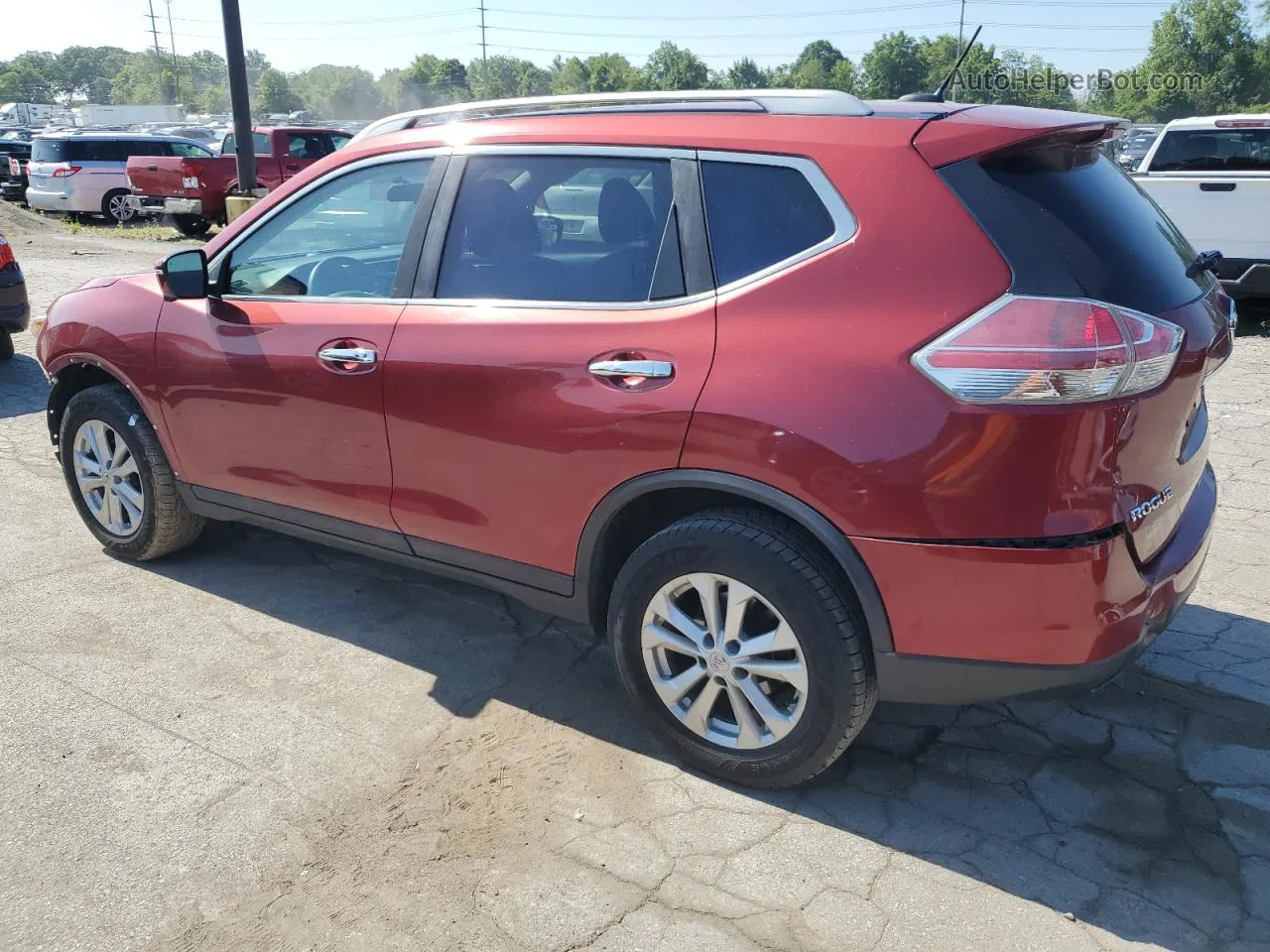 2016 Nissan Rogue S Red vin: 5N1AT2MV2GC877851