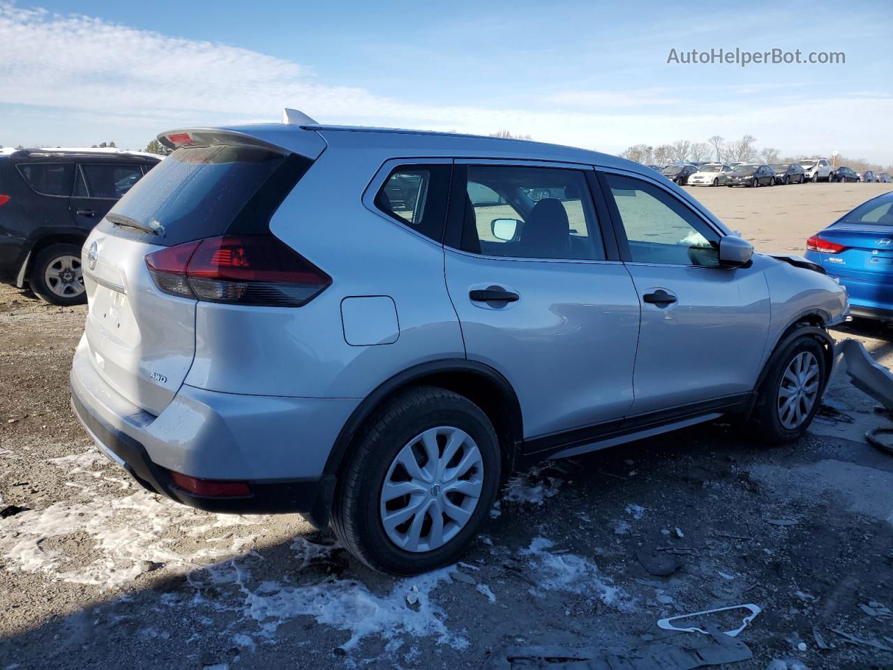 2018 Nissan Rogue S Silver vin: 5N1AT2MV2JC728489