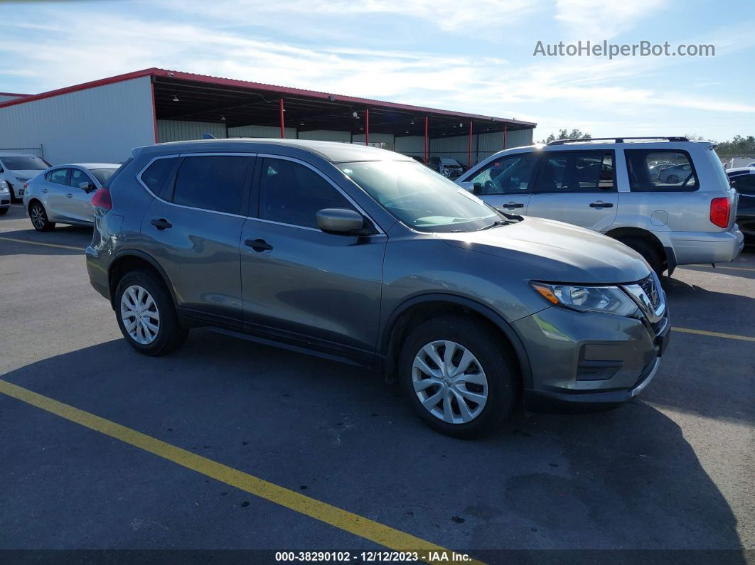 2018 Nissan Rogue S Gray vin: 5N1AT2MV2JC745342