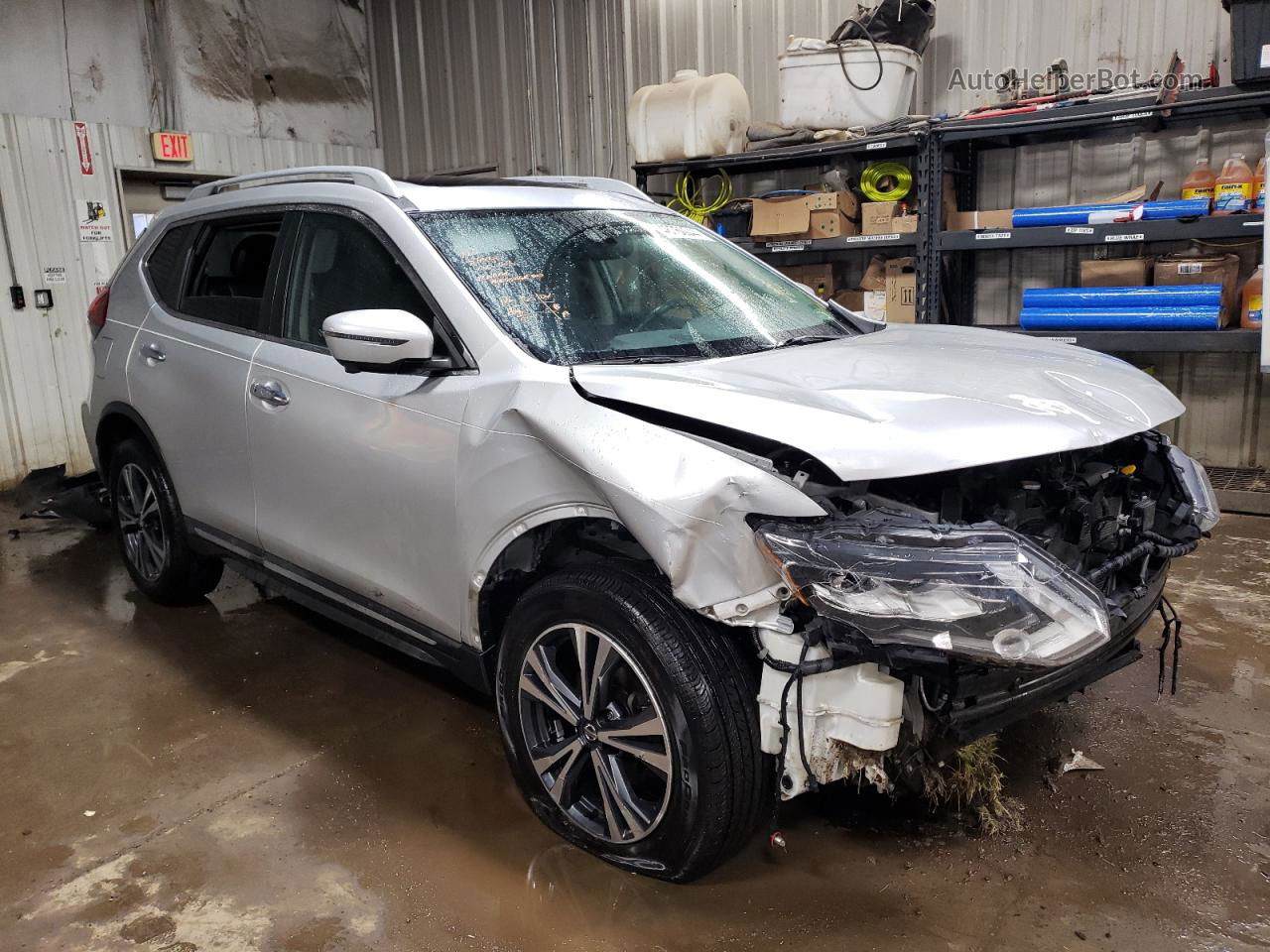 2018 Nissan Rogue S Silver vin: 5N1AT2MV2JC821965