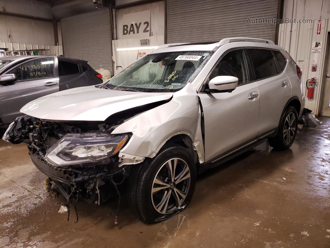 2018 Nissan Rogue S Silver vin: 5N1AT2MV2JC821965