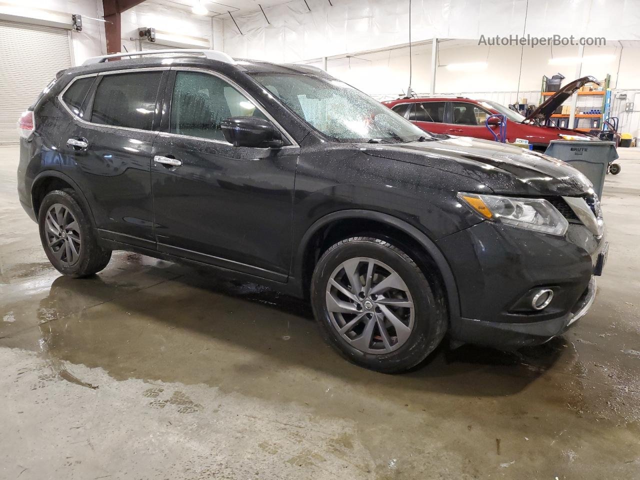 2016 Nissan Rogue S Черный vin: 5N1AT2MV3GC813155