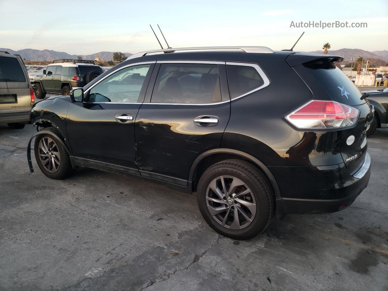 2016 Nissan Rogue S Black vin: 5N1AT2MV3GC869919