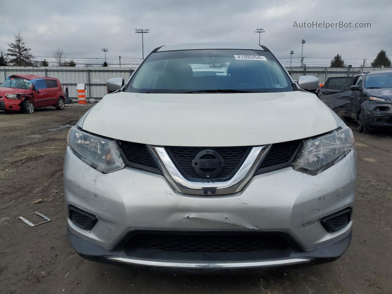 2016 Nissan Rogue S White vin: 5N1AT2MV3GC917810