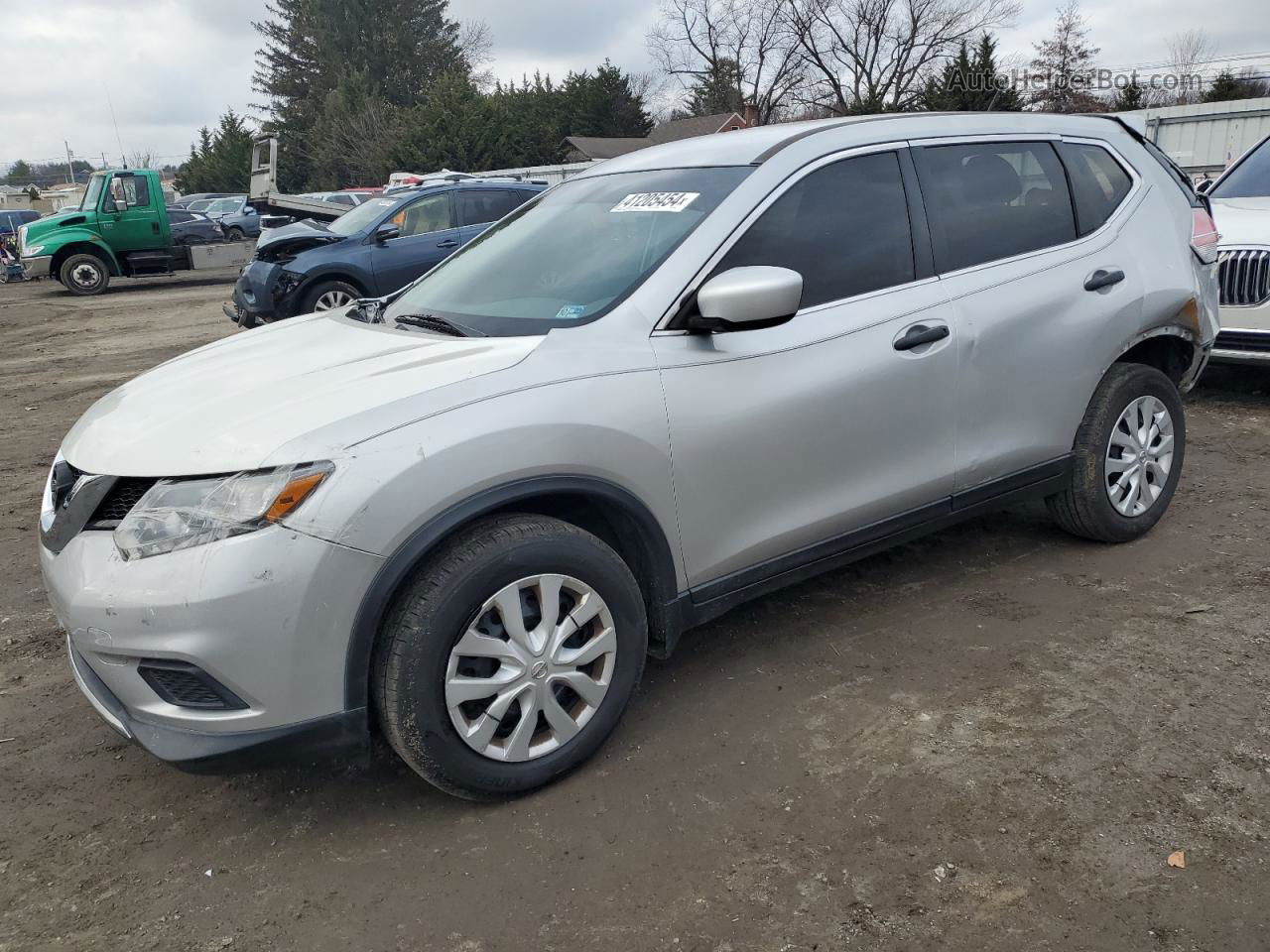 2016 Nissan Rogue S White vin: 5N1AT2MV3GC917810