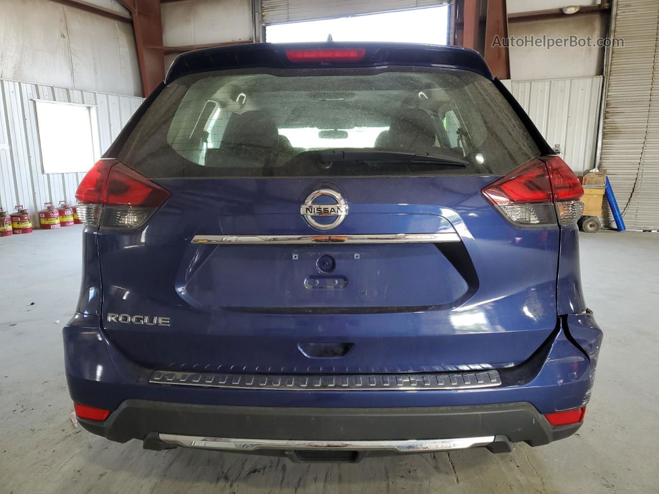 2018 Nissan Rogue S Синий vin: 5N1AT2MV3JC718716