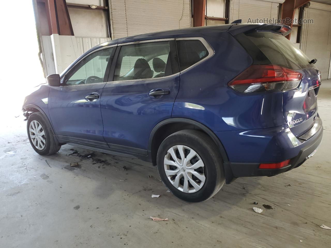 2018 Nissan Rogue S Синий vin: 5N1AT2MV3JC718716