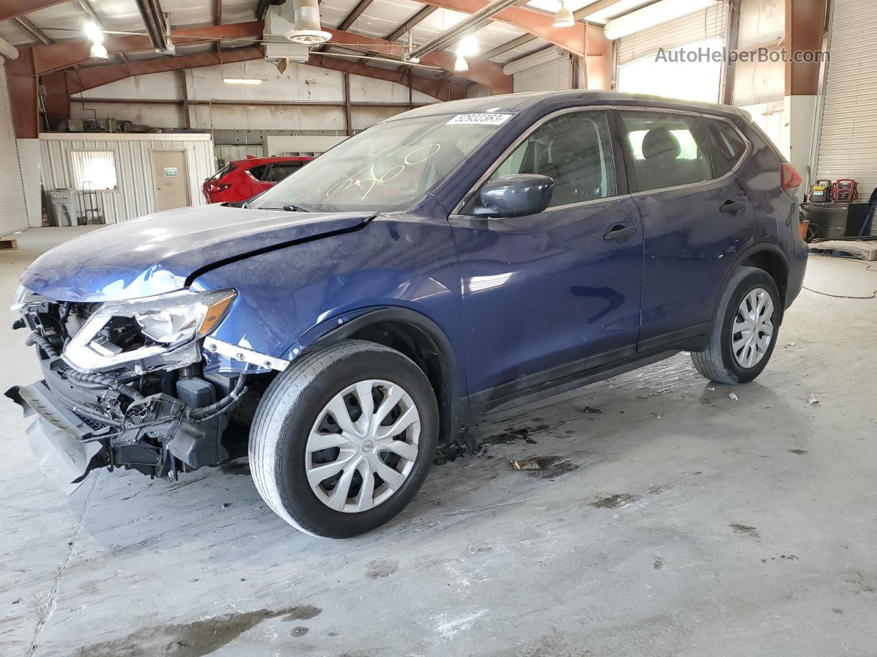 2018 Nissan Rogue S Синий vin: 5N1AT2MV3JC718716