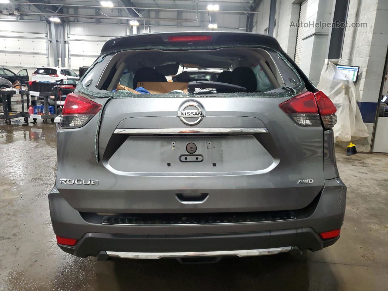 2018 Nissan Rogue S Серый vin: 5N1AT2MV3JC771304